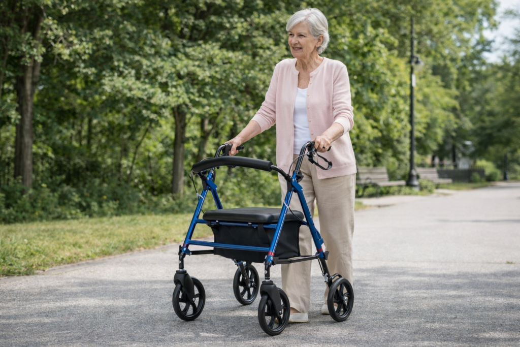 Rollator con Freni Sedile e Schienale – ROLLATOR KD
