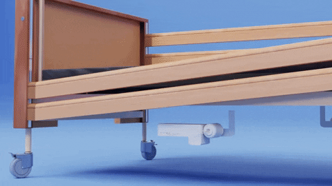 Sponde anticaduta in legno del letto ospedaliero