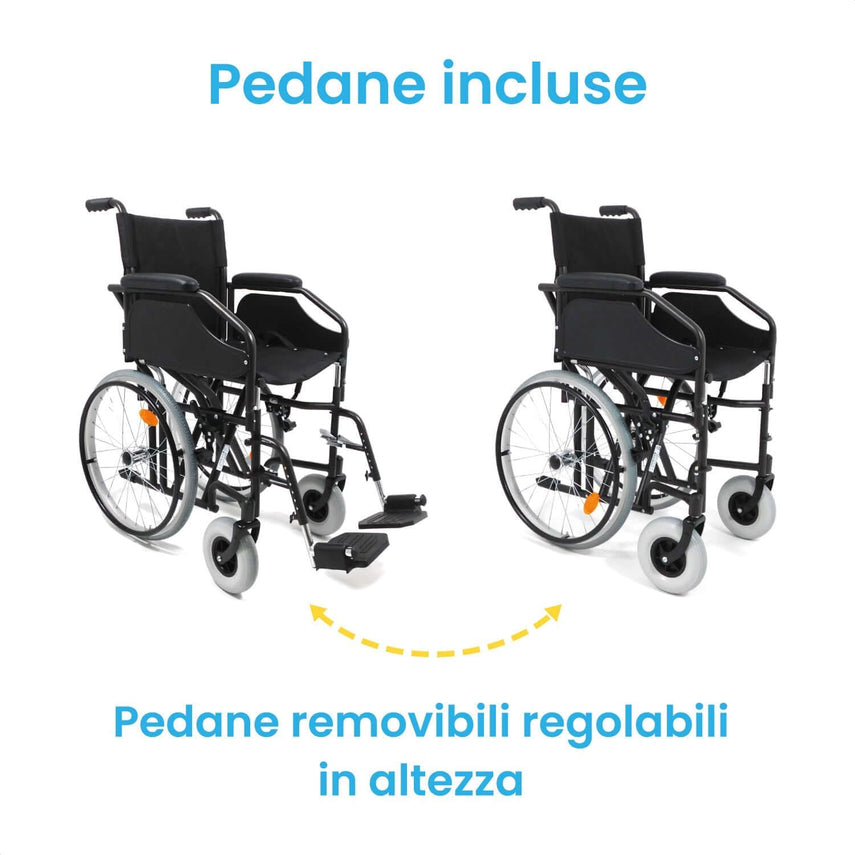 Carrozzina Pieghevole ad Ingombro Ridotto