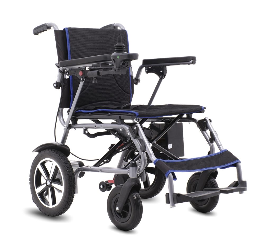 Carrozzina Elettrica Pieghevole con Joystick